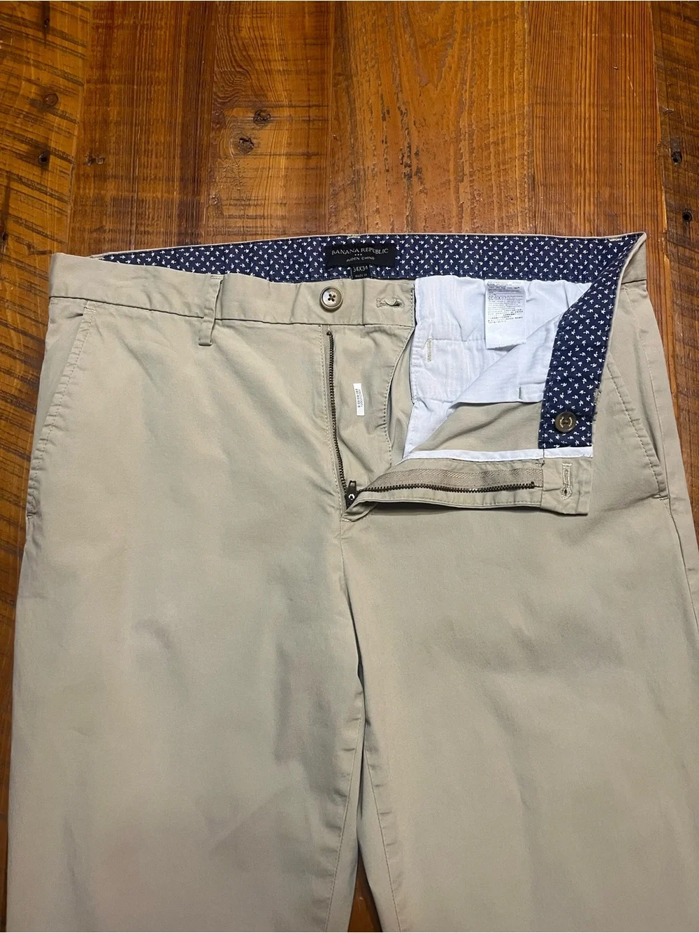Banana Really Aiden Chino Pants in Light Khaki Size 34x34